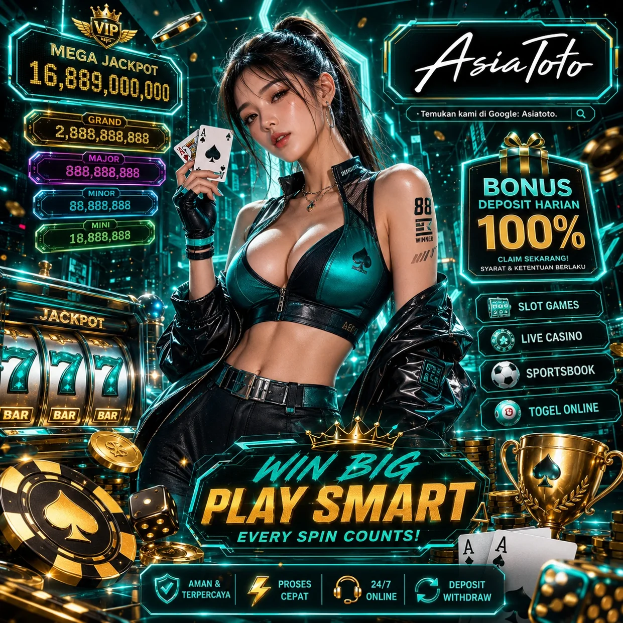 Visual ASIATOTO 🏆 Sportsbook dan Live Casino untuk Penggemar Game Serba Lengkap